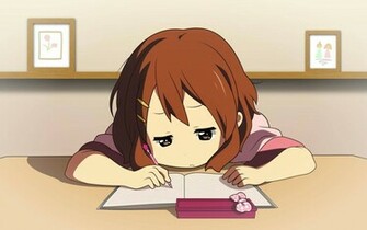Screenshots Stuffpoint Anime K On Image Wallpaper Yui Studying Tweet