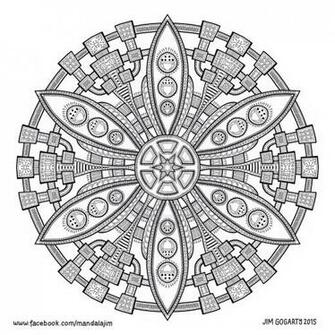 Black White Mandalas By Mandala Jim
