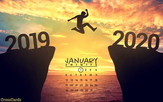 January Jump Into The New Year Desktop Calendar