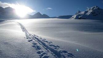 Snow Hiking Widescreen Wallpaper HD Jpg
