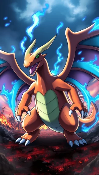 Pokemon Mega Charizard X Wallpaper