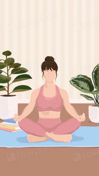Yoga Meditation iPhone Wallpaper
