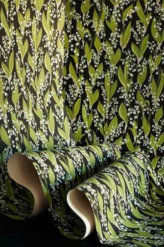 Sandberg Lilies Valley Wallpaper Genevieve Brunet Raphael