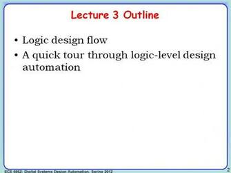 Nanohub Org Resources Ece 595z Lecture Advanced Boolean