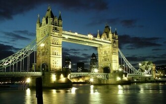 London Bridge Evening River Wallpaper HD Tourist Holiday
