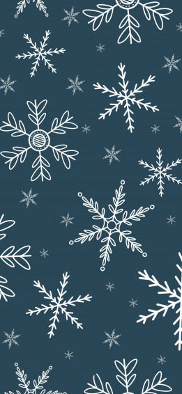 Winter Snowflakes Dark Blue Wallpaper Cool 4k