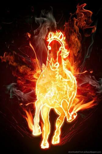 Fire Horse Wallpaper For iPhone
