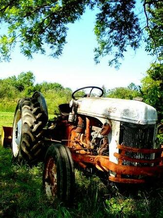 Old Ford Tractor By Silentartist08