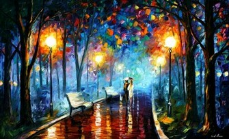 Leonid Afremov Misty Mood Wallpaper