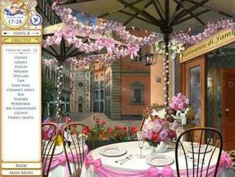French Side Street Cafe Wallpaper Dark Brown Desktop