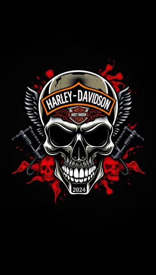Harley Skull Wallpaper