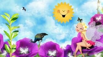 By Stephen Comments Off On Cute Fairy BirtHDay Wallpaper