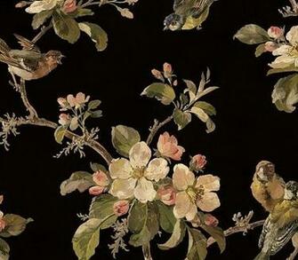 Black Birds Of Versailles Wallpaper