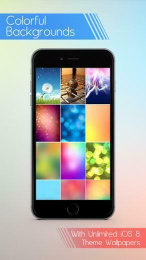 Fancy Status Bar Wallpaper Customizer With Colorful Top Overlays On