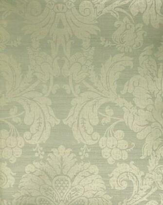 Wallpaper In Duck Egg Grey And Gilver Based On An Italian 18th