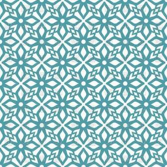 Stylized Symbolic Flowers Seamless Floral Wallpaper