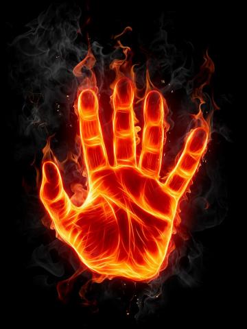 Fire Flame Hand Transprent Png