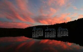 January Calendar Wallpaper Sunset Photo Kate Net Created