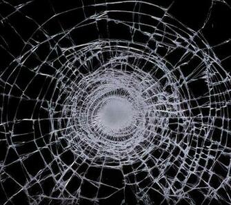 Shattered Glass Window