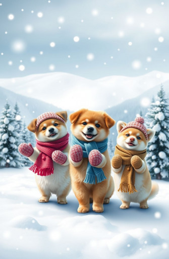 Winter Pet Wallpaper