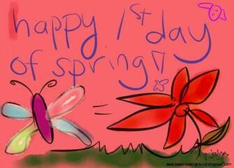 Happy First Day Of Spring Wallpaper Background