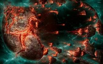 Exploding Planet Wallpaper Fantasy