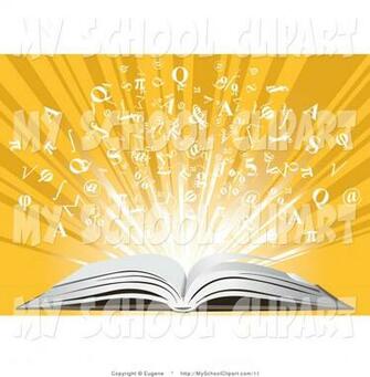 Pre Vector Clip Art Of Information Bursting From An Open Book