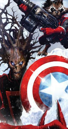 Guardians Of The Galaxy iPhone Wallpaper Rocket Groot Laser Time