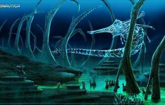 Wallpaper Diver Subnautica Reaper Depth The Ocean