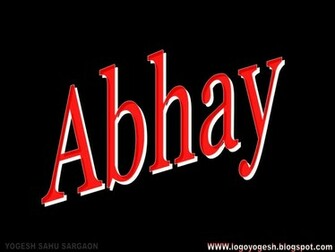 Logo And Name Wallpaper Abhay