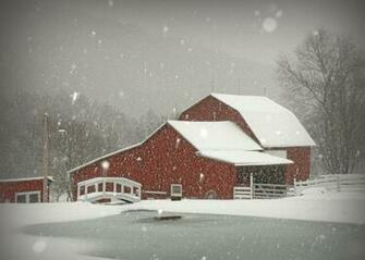 Winter Barn Scenes Scene