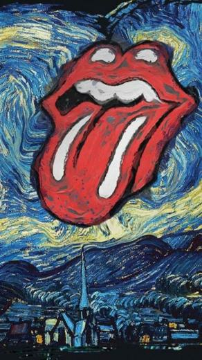 Ruben Santoso On R With Image Rolling Stones Logo