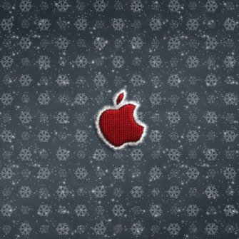 Embroidered Apple Logo 4k Wallpaper