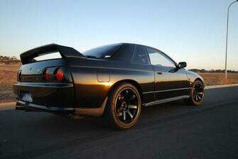 Nissan Skyline Gt R R32 Coupe Black Japan Wallpaper Drift