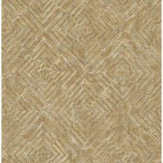 A Street Labyrinth Gold Geometric Wallpaper The Home