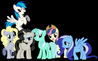 Mane With Background Ponies Colors Mlp