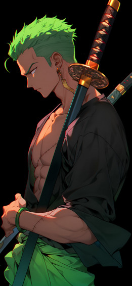Roronoa Zoro Wallpaper HD Black