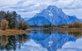 Tats Unis Grand Teton National Park Wyoming Automne Rivi Re