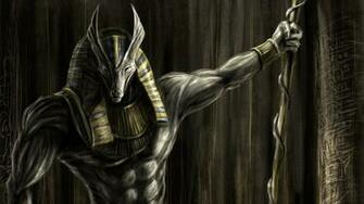Anubys Egyptian God Of The Dead Wallpaper Background