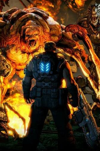 For Games Gears Of War iPhone HD Wallpaper