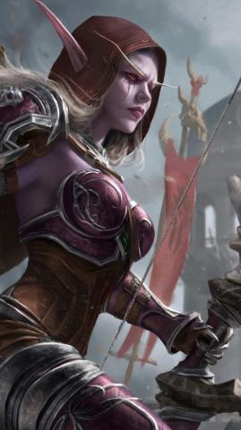 Sylvanas Windrunner The Horde Army Wow Phone HD