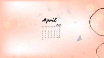 April Desktop Wallpaper Calendar Calendarlabs
