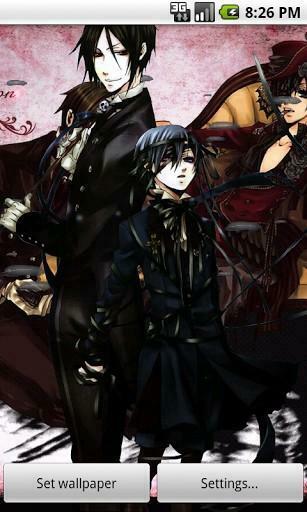 Black Butler Live Wallpaper App For Android