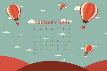 January Calendar Wallpaper