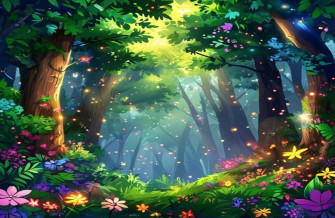 Anime Forest Background