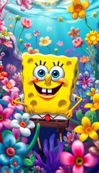 Spongebob Flower Background