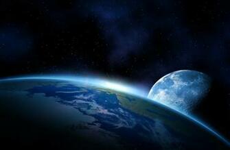 Earth And Moon Space Wallpaper Wall Mural Muralswallpaper Co Uk