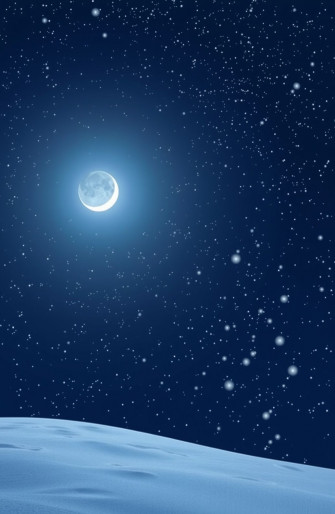 Winter Night Sky Wallpaper