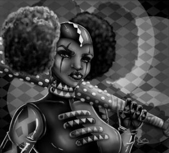 Black Harlequin By Kiratheartist