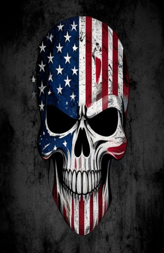 American Flag Punisher Skull Wallpaper